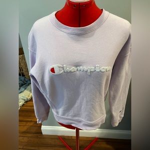 Champion crew neck lavender sweatshirt